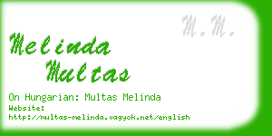 melinda multas business card